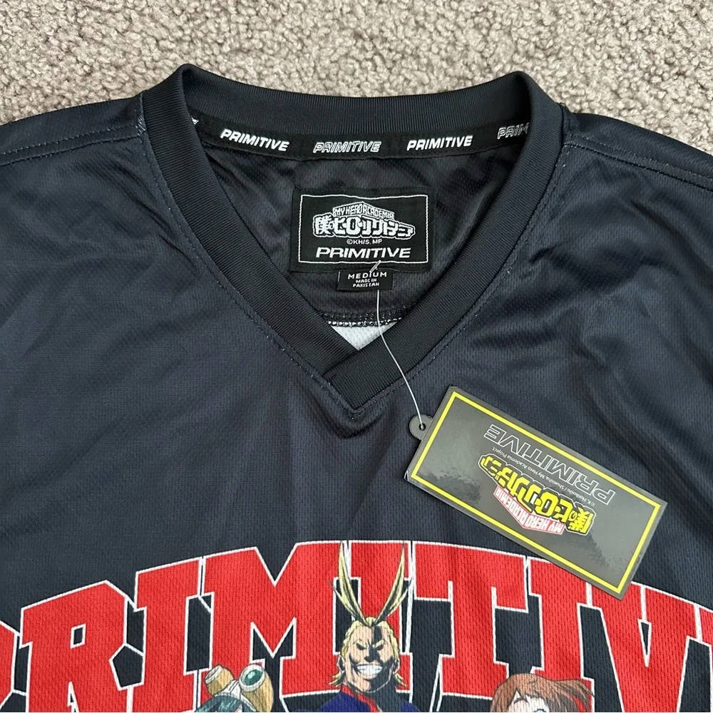Primitive x My Hero Academia Black Hockey Jersey Size M - Picture 3 of 10